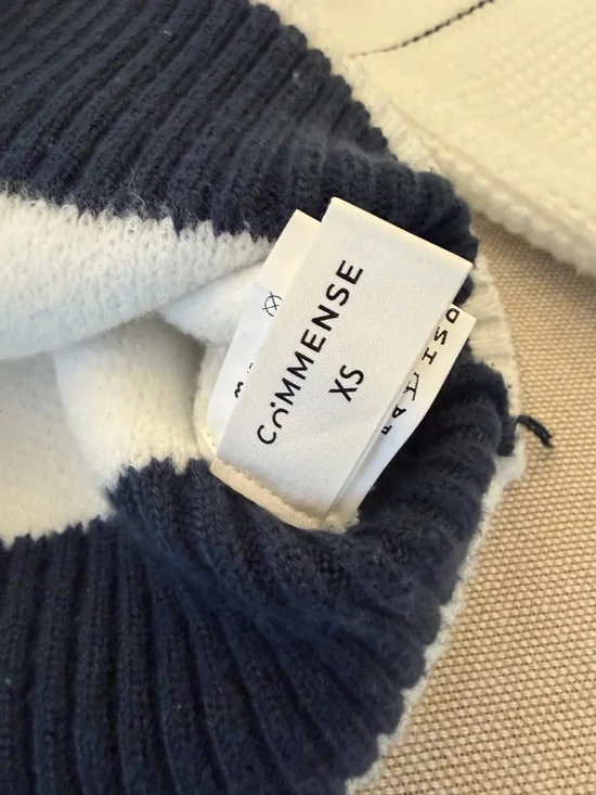Commense Pull Over Sweater Black & White XS - Picture 3 of 10
